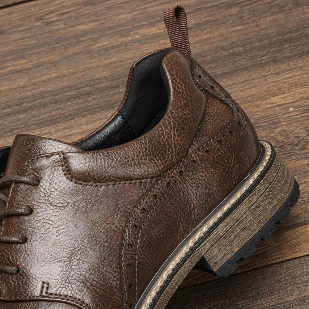 40~46 Casual Fashion Brand Comfortable 2024 Leather Shoes Men #Kd726