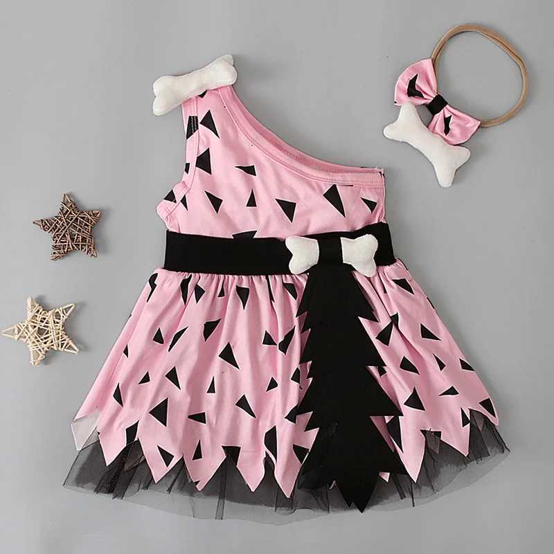 Childrens Bam costume cave person cave girl Stone Age costume girl boy Halloween role-playing girl pebble inspired costume set W250117