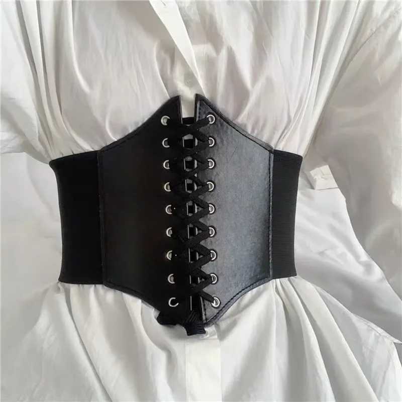 Fashion Corset Wide Belts Faux Leather Slimming Body Shaping Girdle Belt for Women Elastic Tight High Waist for Daily Wear W250120