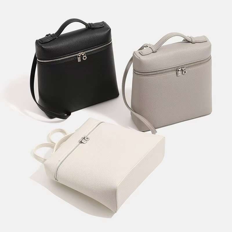 Real Leather First Layer Cowhide Portable Large-Capacity Rice Box Backpack Fashion Casual Versatile Shoulder Bag