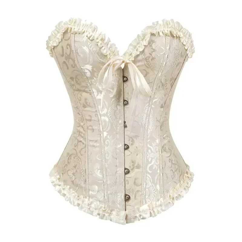 Gather waist cinching court corset vest retro shapewear belly cinching strap tight binding waist seal W250120