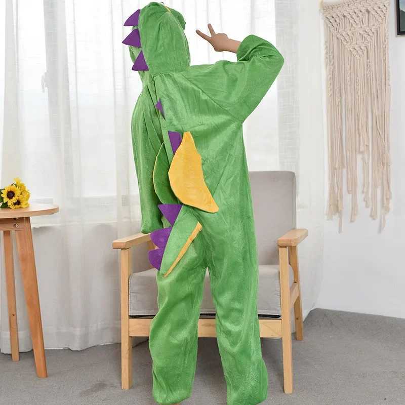 Cosplay Anime Dinosaur Costumes Sets for Children Christmas Carnival Party Jumpsuit Unisex Stage Performance Costume W250117