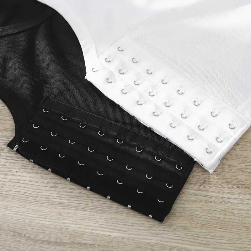 ALLTOOALL Women Breast Binder Tomboy Corset Trans Vest Side Buckle Short Top Tomboy Wrap Bandage Binder Transboy Chest Underwear W250120
