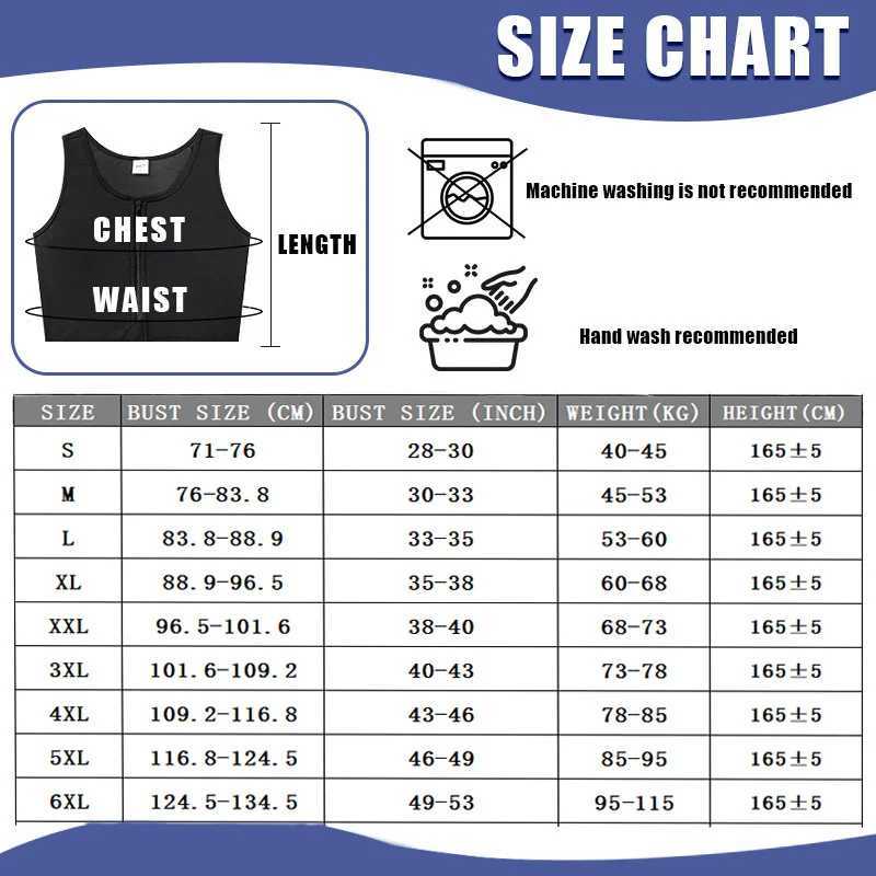 Central Zipper Chest Binder Front Bandage Breast Binder FTM Trans Binder Lesbian Binder Tomboy Corset For Women W250120