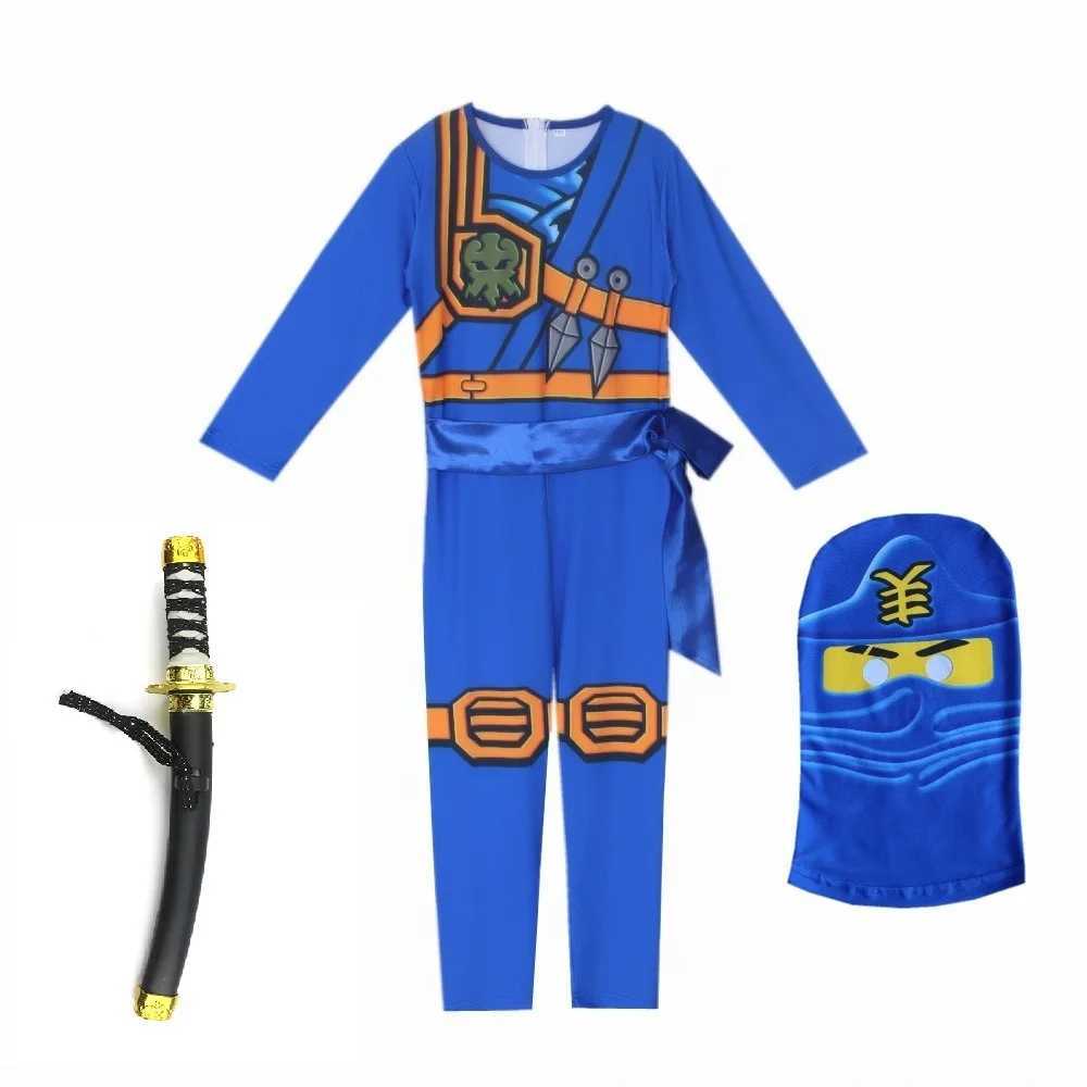 NINJA cosplay Advanced Latest Role Playing Costume Jumpsuit Set Halloween Christmas Party Ninja Superhero Set W250117