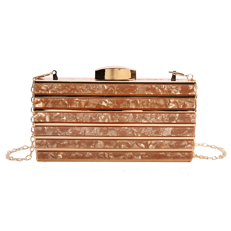 New Acrylic Dinner Stone Pattern Handheld Party Wedding Banquet Bag Clutch Purse