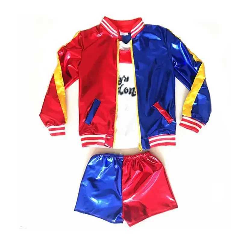 Girls Squad Monster Shirt Quinn CoStume Printed Jacket Shirt Pants Gloves Suicide Quinn Cosplay Halloween CoStume W250117