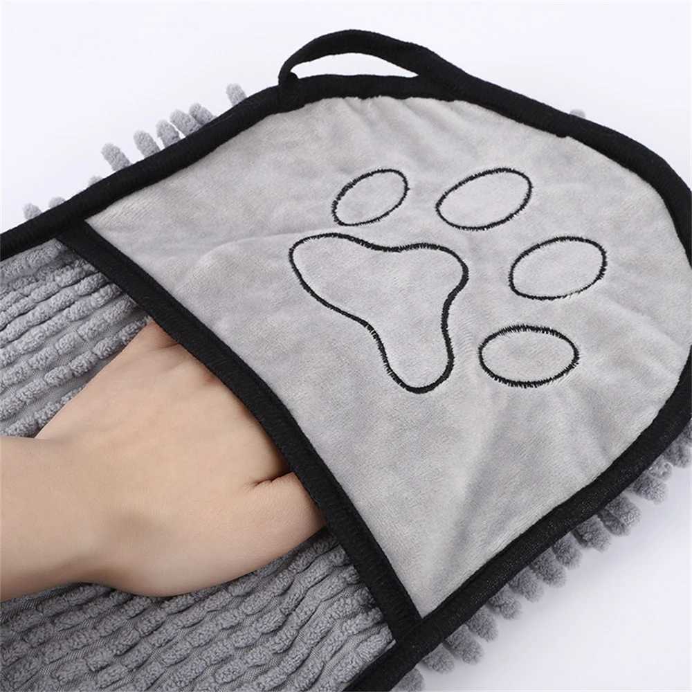 Cats and Dogs Towel Soft Fiber Super Absorbent Quick Dry Pet Bath Towel Convenient Pet Cleaning Washcloth Home Puppy Accessories M250118