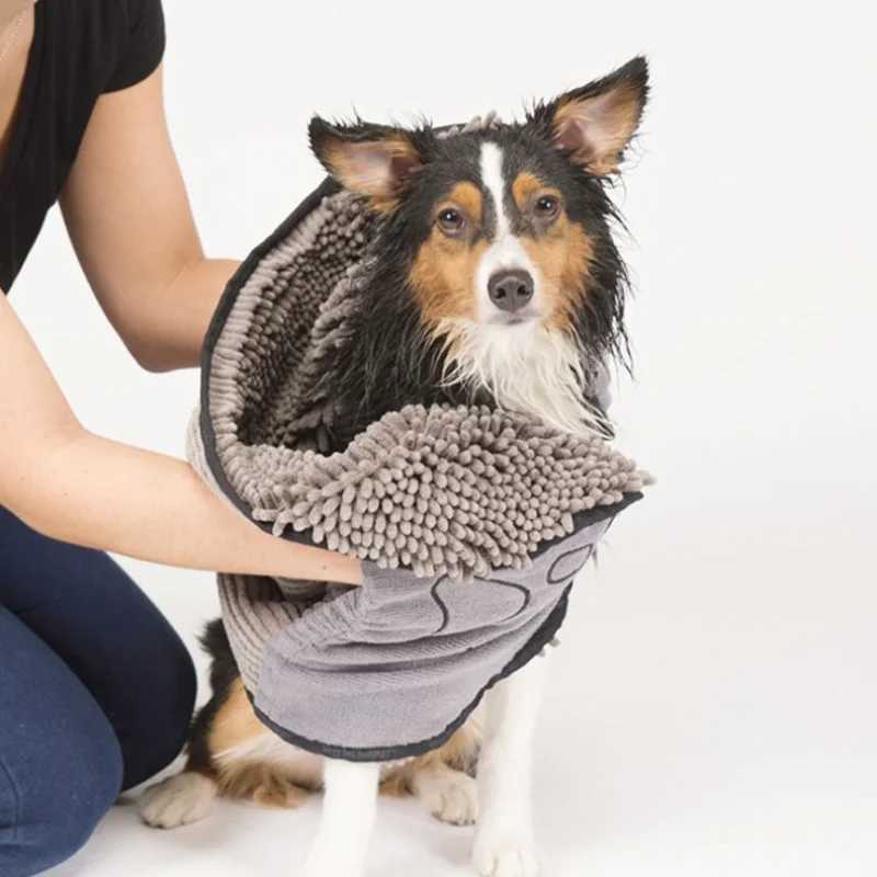 New pet dog absorbent towel pet glove style bath towel nanofiber quick drying bath towel pet cleaning supplies M250118