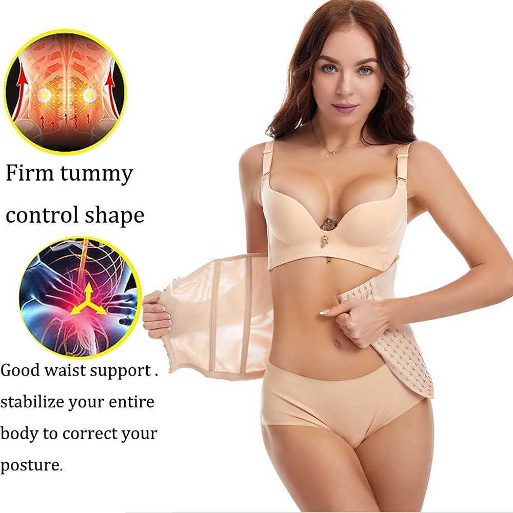 Womens waist cinchers tight corset strap company waist support strap abdominal trimmer 7 steel bouncing waist trainer shock absorber W250120