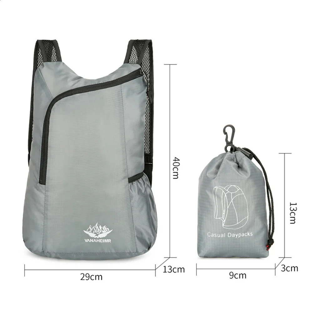 Outdoor Hiking Bag Lightweight Portable Backpack Waterproof Folding Ultralight Pack for Women Men Travelling Sports Daypack 250121