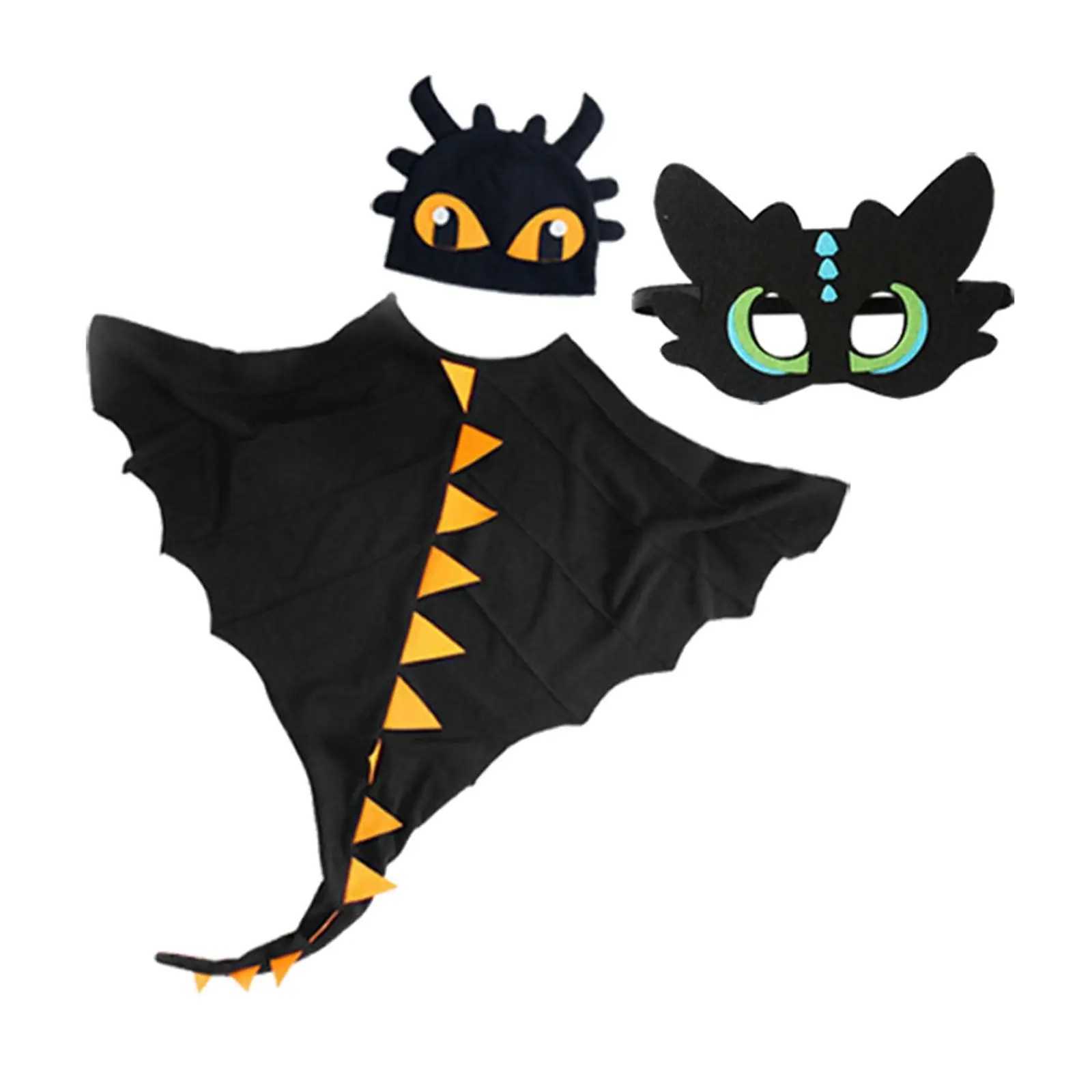 Halloween Childrens Dragon Costume Hat Role Playing Costume Birthday Party Boys and Girls Halloween Fantasy Animal Costume W250117