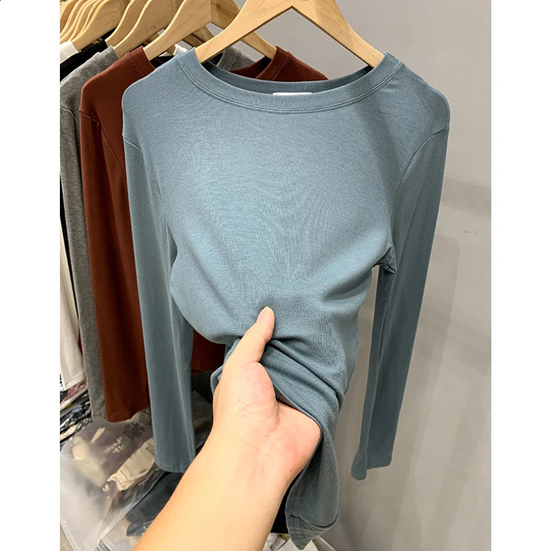 TShirt 100% Cotton Tops White Shirt Poleras Mujer De Moda Autumn Winter Female Blanca Casual Style Women