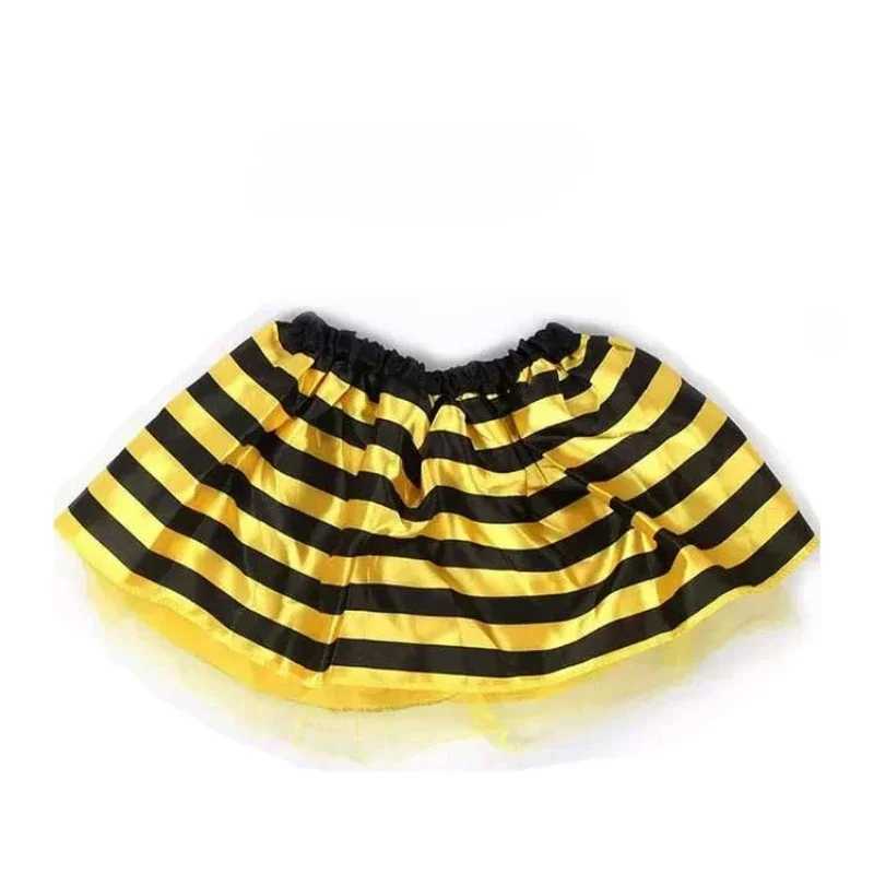 4Pcs/Set Ladybird Bee Cute Wing Tutu Skirt Wand Headband Kid Fairy Costume Set Gifts for Girl Halloween Dress Up Festival Outfit W250117