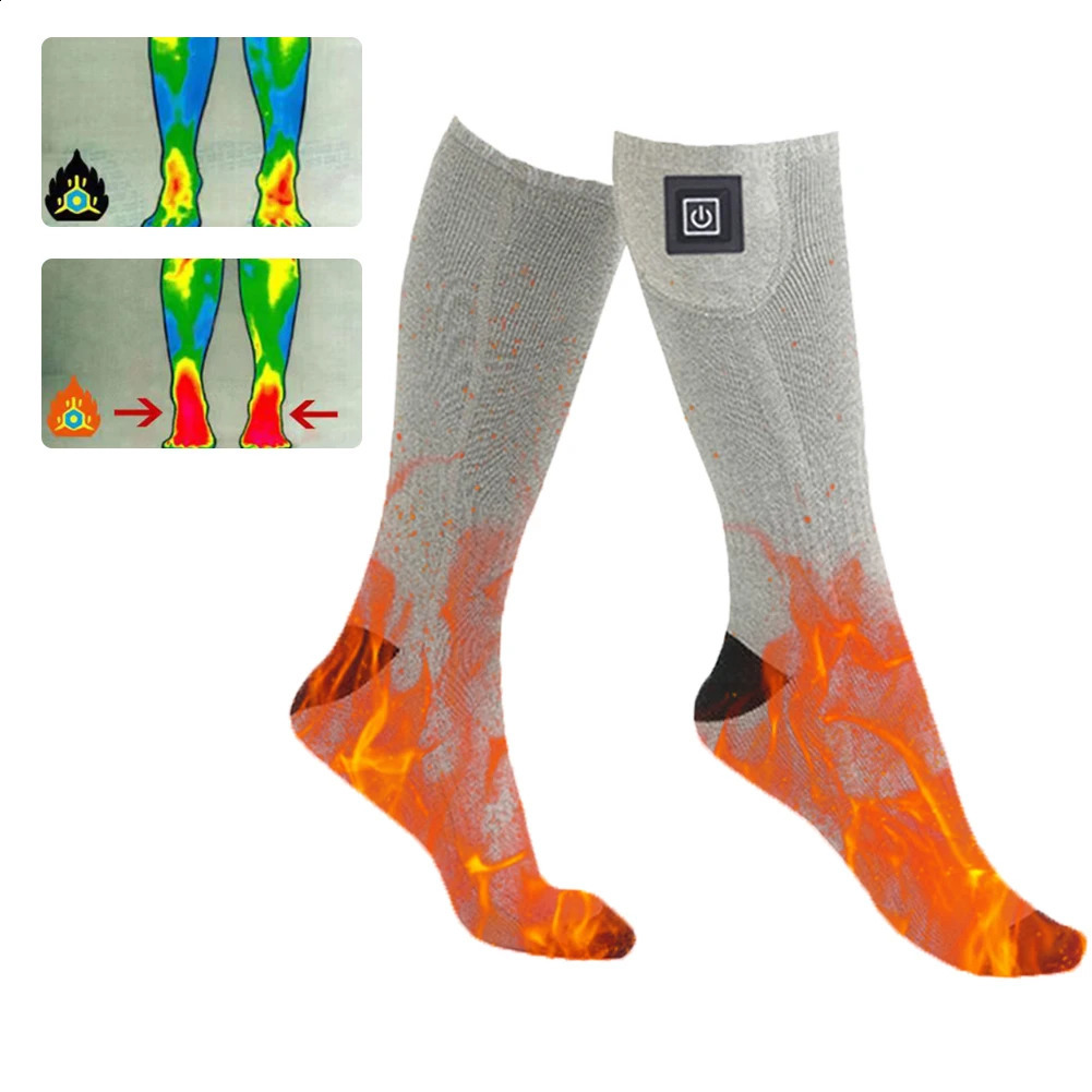 Electric Heated Socks 3 Level Temperature Winter Warm Thermal Socks Fast Heating Foot Warmers Washable for Outdoor Skiing Hiking 250120