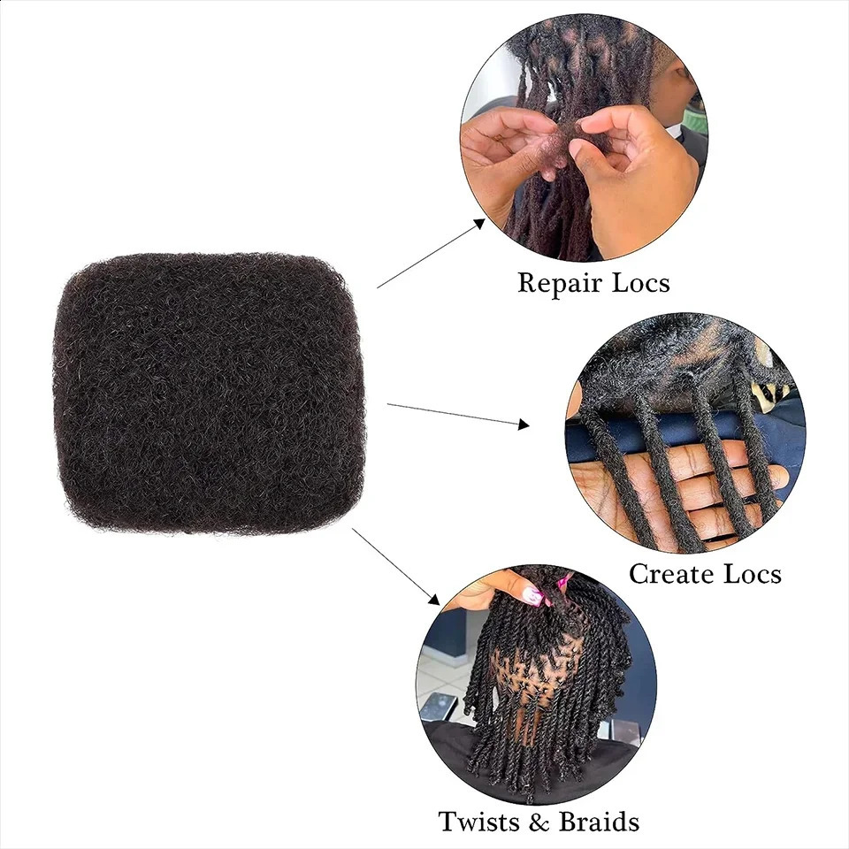 Brazilian Remy Hair Afro kinky Curly Bulk Human Hair For Braiding 1 Bundle 30g/pc Natural Color Braids Hair No Weft 240117