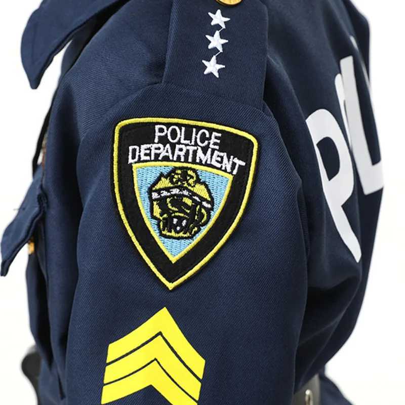 Childrens police costume role-playing childrens game costume performance dance party anime role-playing W250117