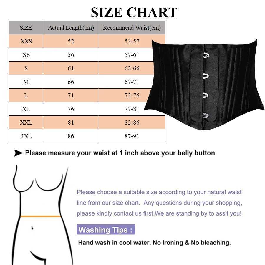 Short torso tight corset lingerie Gothic tight corset weight loss belly hourglass waist trainer body shape dress female model strap W250120