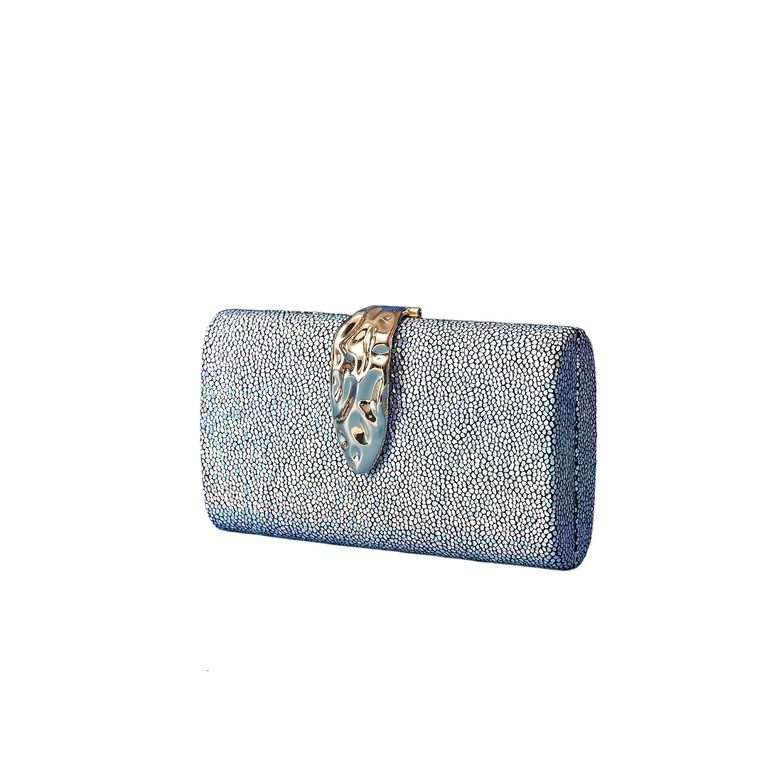Colorful Metal Crack Simple Dinner Personalized Dress, Wedding Hand-Held Bag, Evening Bag