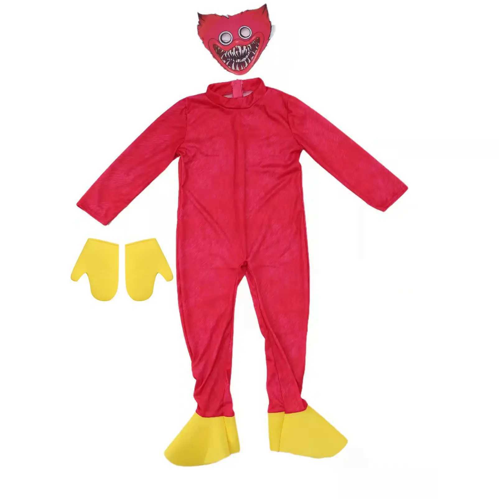 Cartoon Huggy Wuggy Halloween Cosplay Costumes Horror Game Big Mouth Poppies Holiday Gifts Childrens Performance Playtime Kawaii W250117