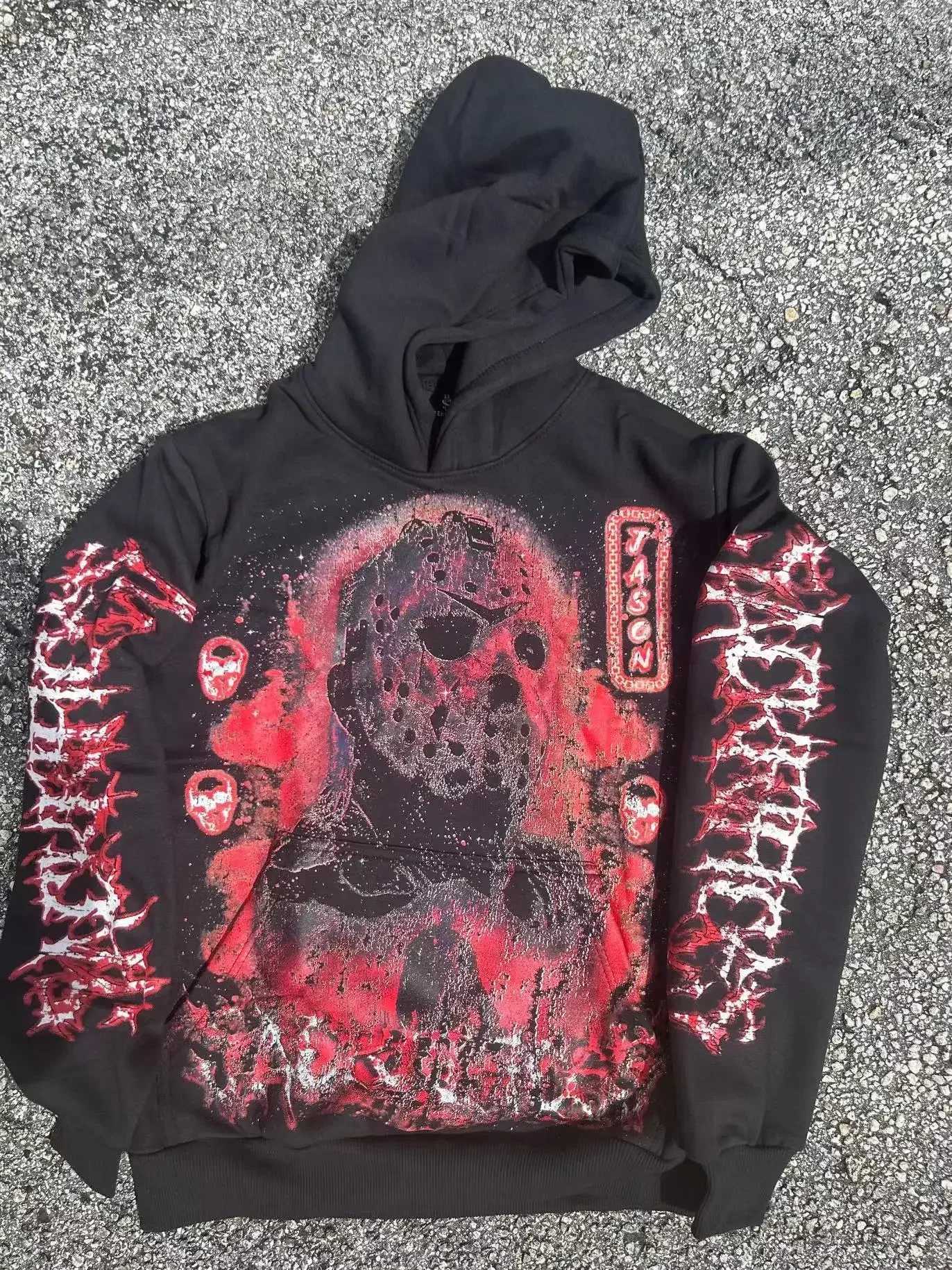 Y2k Cotton Hoodie Gothic Skull Printed Sweatshirt New Best Selling Personality Fashion Punk Hip Hop Casual Hoodie Men Streetwear W250117
