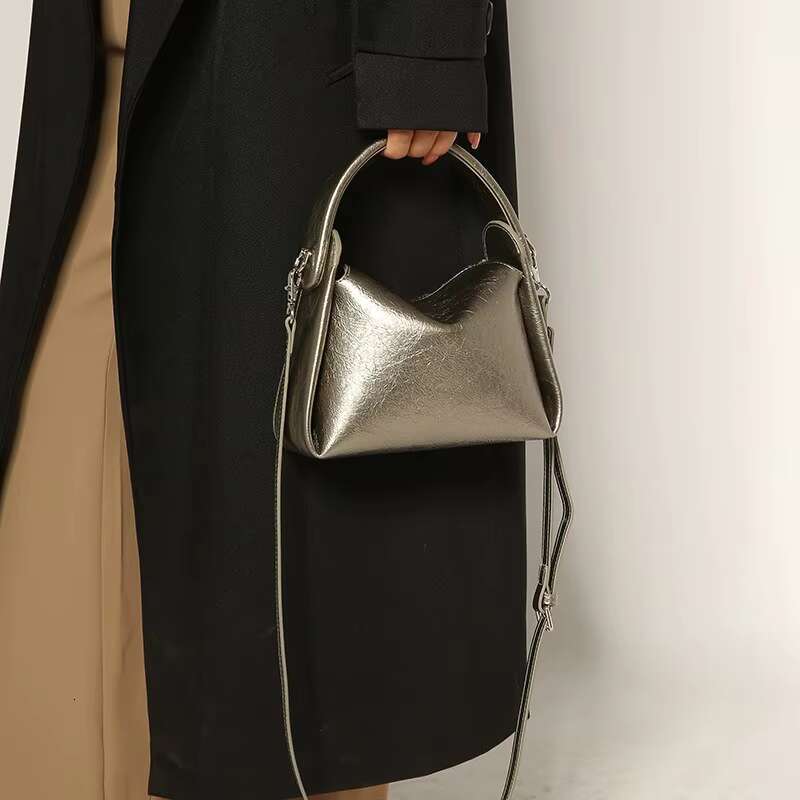 Fashion Casual Small Sier PU Leather Shoulder Vintage Tote For Woman Retro Messenger Pouch Purse Handbags