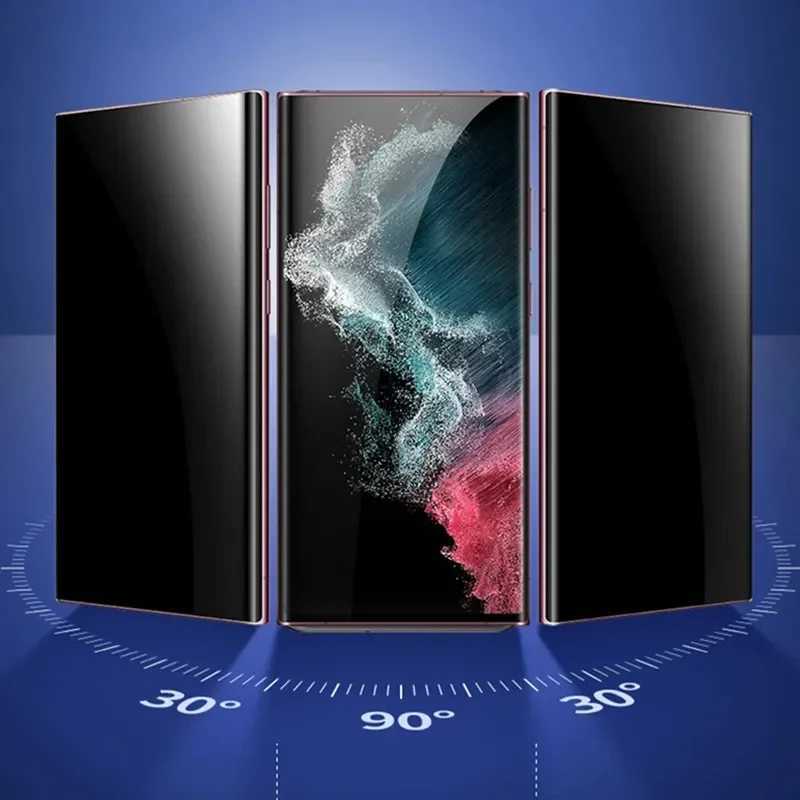 Three matte ceramic privacy sCREEn protectors for Galaxy S21 S20 S22 S23 Ultra Note 20 10 S8 S9 S10 Plus anti spy movies M250120
