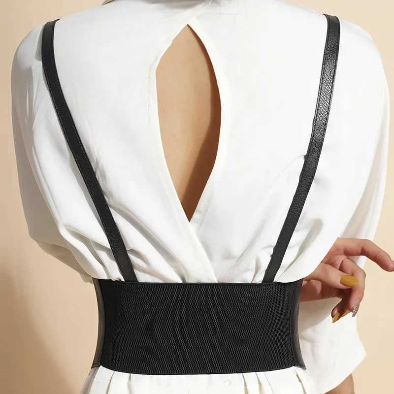 Womens Vintage Gothic Faux Leather Underbust Corset Crop Top Solid Adjustable Vest Waist Belt Double Buckle Cincher Plus Size W250120