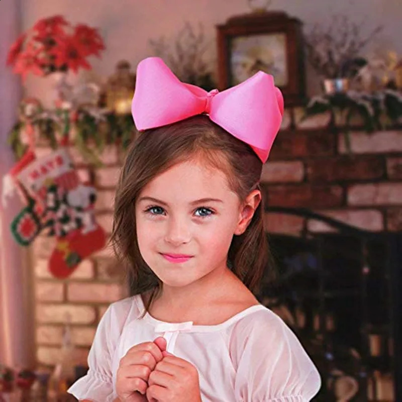 20Pcs 8 Hair Bows Clips Boutique Grosgrain Ribbon Big Large Bowknot Pinwheel Headbands For Baby Girls Teens Toddlers Kids 250120