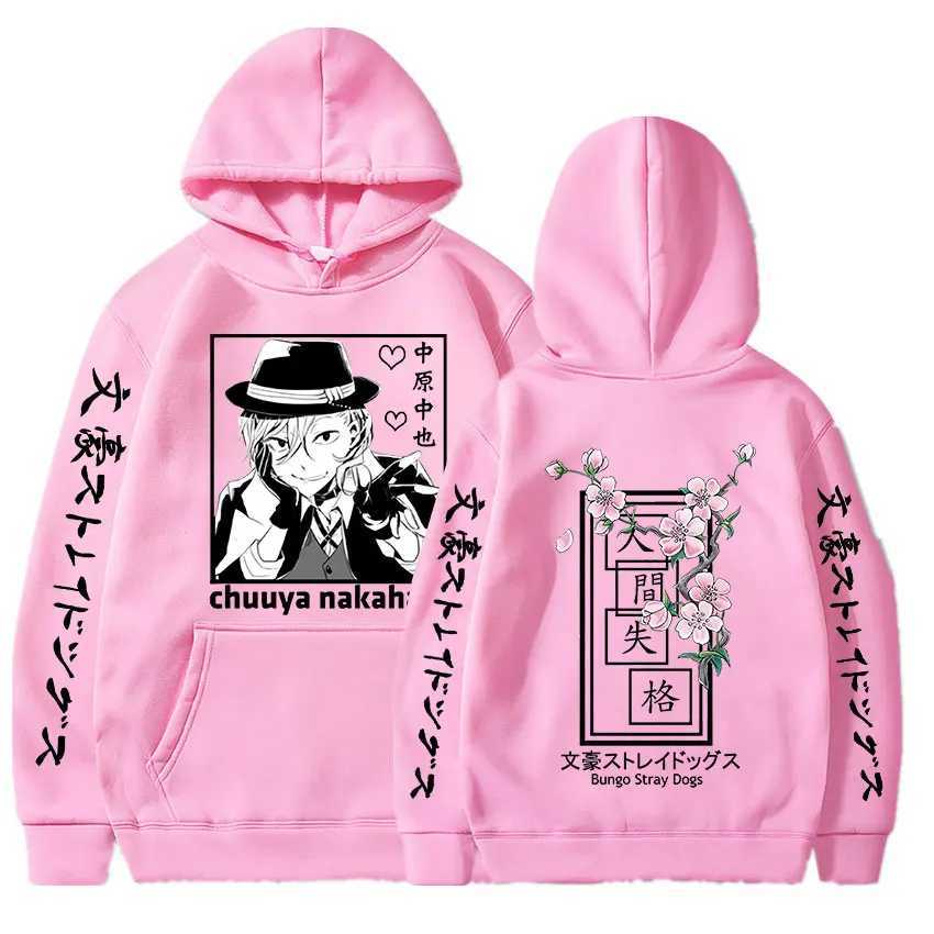 Harajuku Anime Bungo Stray Dogs Nakahara Chuuya Hoodies For Men Women Oversized Hoodies Harajuku Y2k Streetwear Sweatshirt W250117