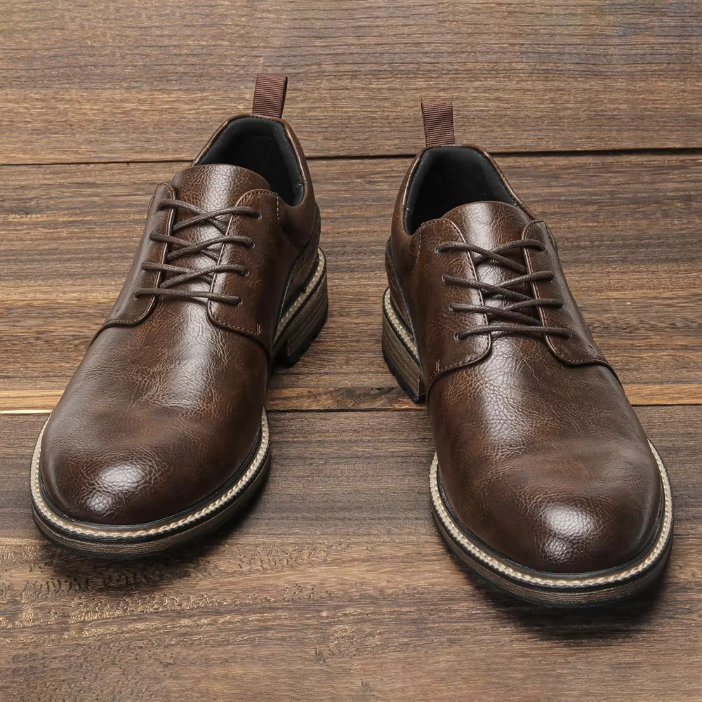 40~46 Casual Fashion Brand Comfortable 2024 Leather Shoes Men #Kd726