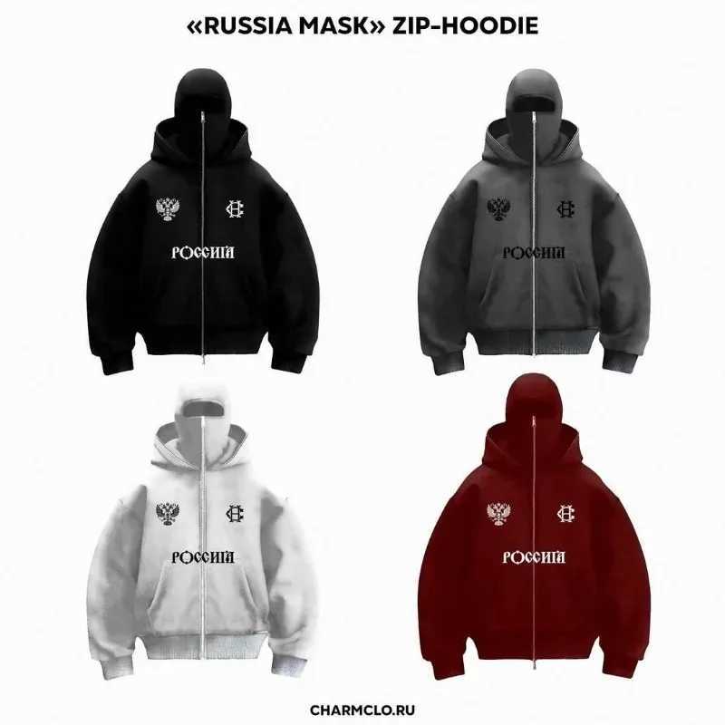 Y2K new fashion Double hoodie design Hoodie Jacket Hip Hop street zipper hoodie for men Gothic Harajuku sweatshirt for women W250117