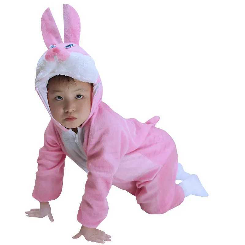 Halloween Kids Cosplay Animal Costumes Children Tiger Leopard Pig lion Rabbit Elephant Dinosaur monkey Onesies Girl Boy Siamese W250117