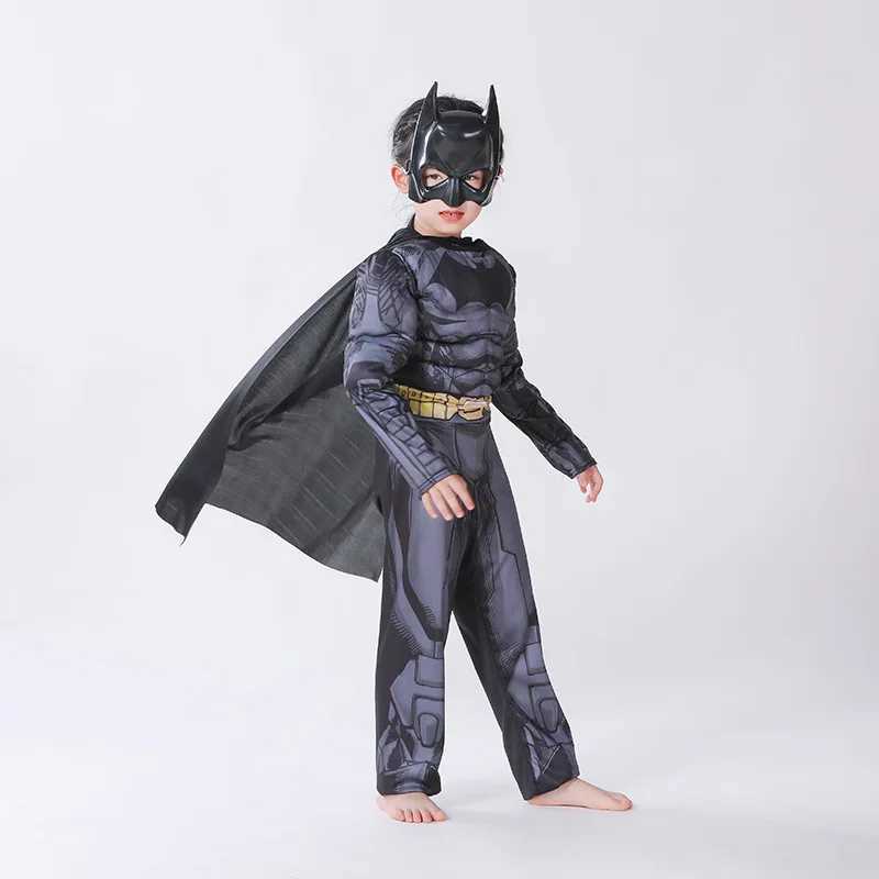 2024 New Childrens Halloween Vampire Batman Cos Muscle Show Costume American Blackhorn Bat Costume W250117