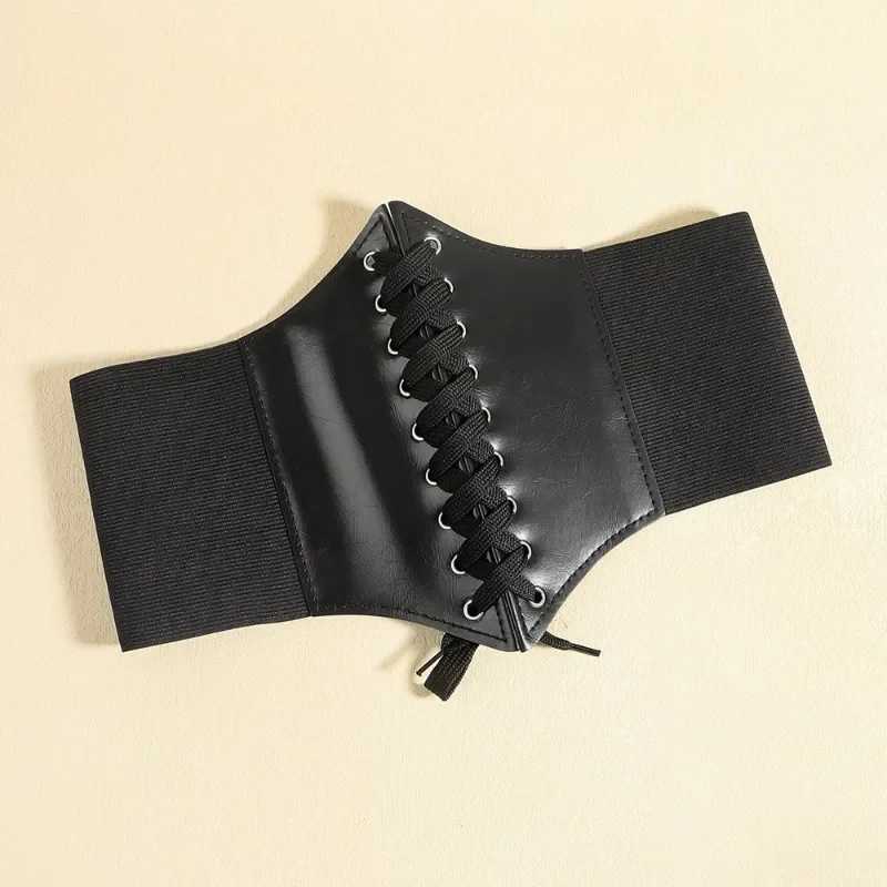 Fashion Corset Wide Belts Faux Leather Slimming Body Shaping Girdle Belt for Women Elastic Tight High Waist for Daily Wear W250120