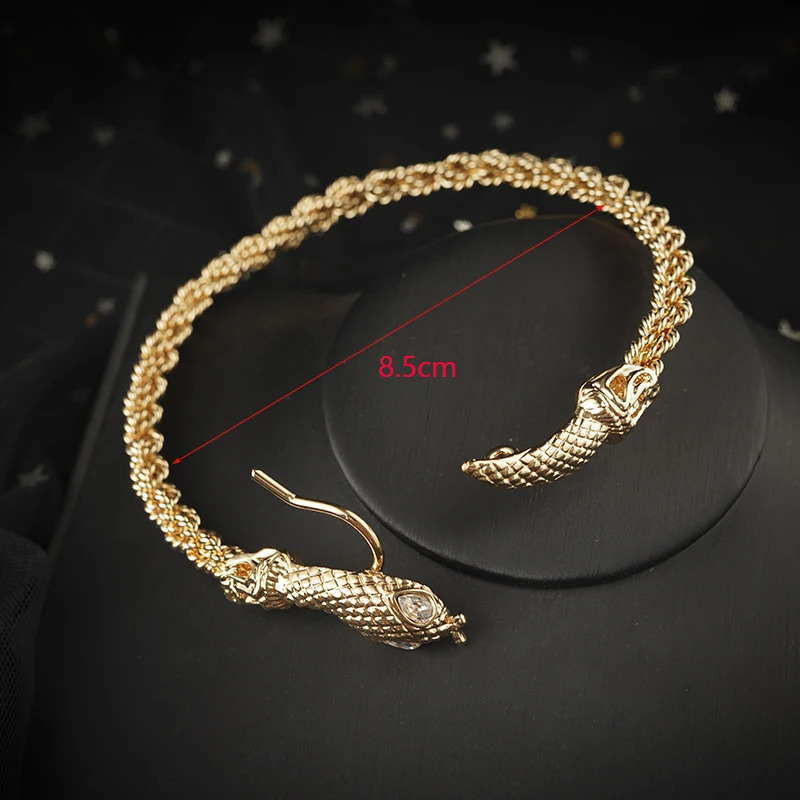 Dubai Muslim Middle Eastern Fashion Golden Snake Bracelet Arab Charm Bracelet Grand Bridal Foot Bracelet Jewelry 250110