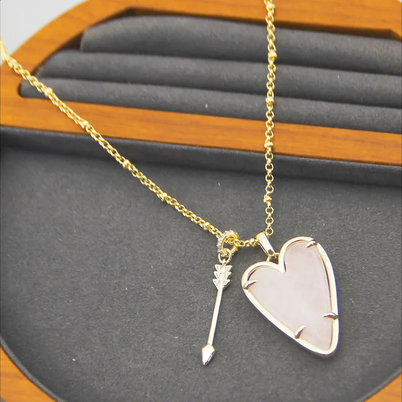 KS European and American Retro Simple and Versatile Daily Classic Unique Heart-shaped Necklace 250117