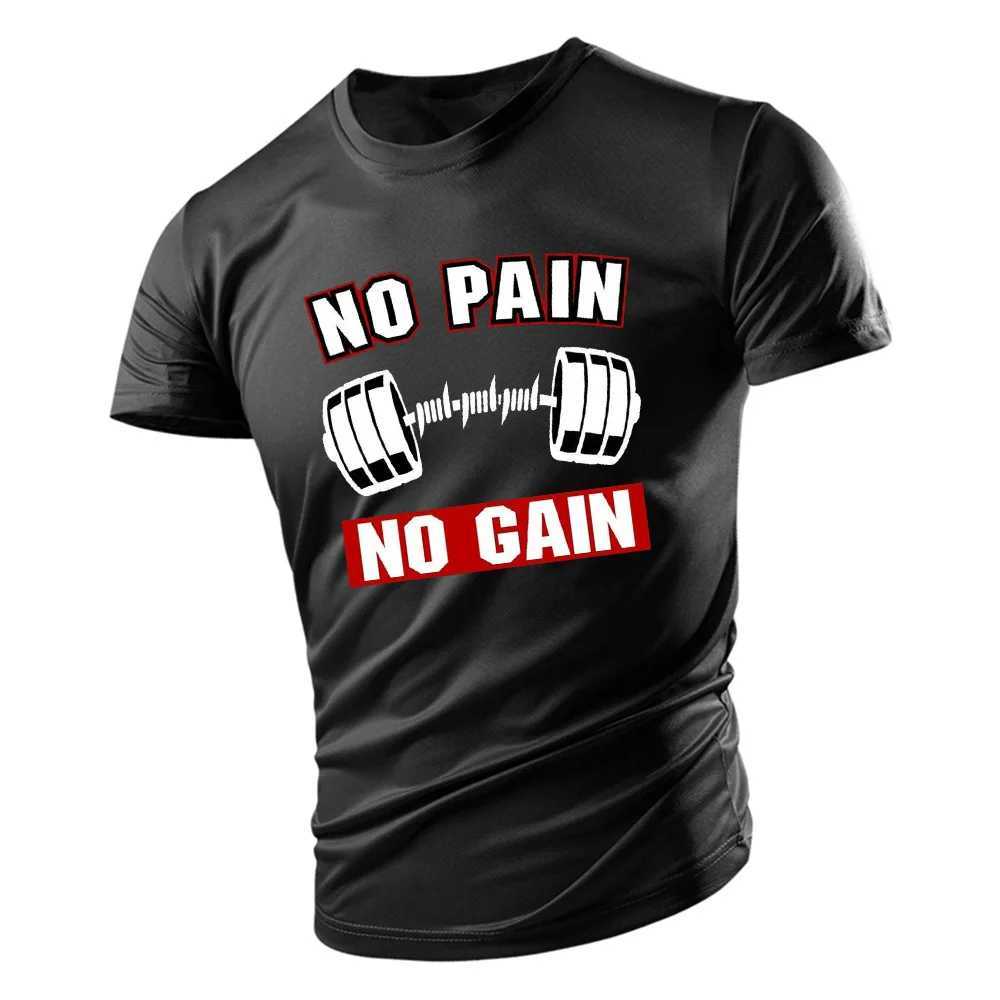Y2K 2D barbell printed fashionable mens sports T-shirt short sleeved sports outdoor loose casual round neck short sleeved T-shirt top W250117