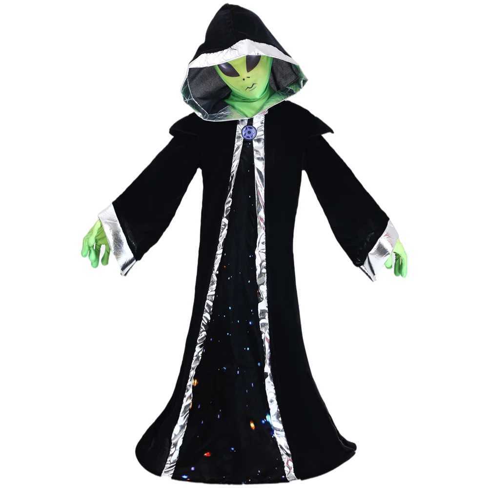 Memune Exclusive Kids Unisex Funny Deep Space Alien Lord Scary Halloween Carnival Theme Party Fancy Costume W250117