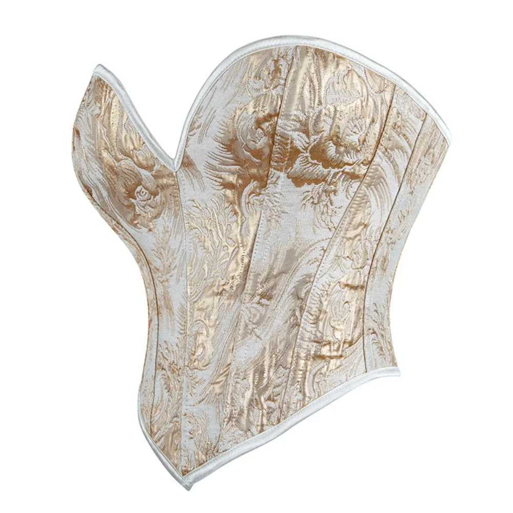 Sexy womens tight corset cut top gold printed tight corset lace shaping underwear Gothic tight corset W250120