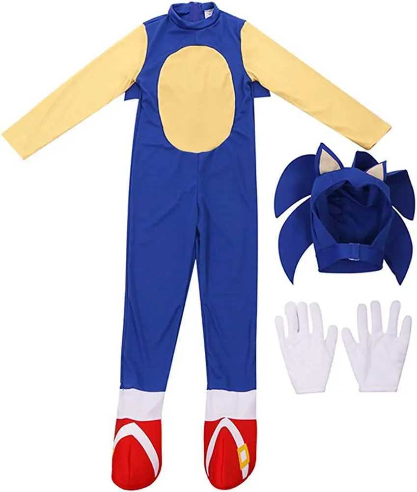 Sonic cosplay costume childrens hedgehog Zentai Halloween party performance costume tight fitting clothes W250117