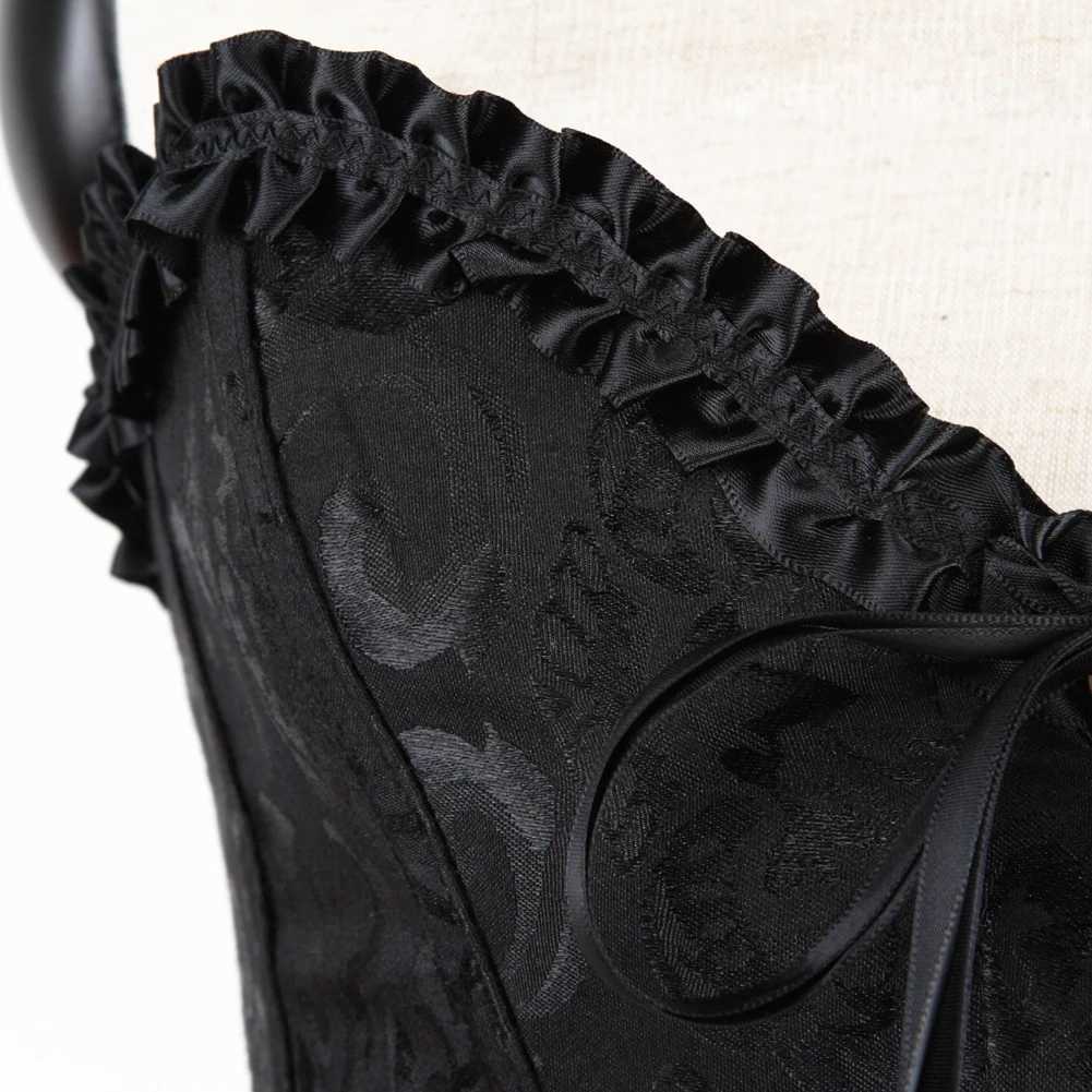 Sexy Women Bustier Lace Up Corset Top Corset Boned Waist Trainer Lingerie Overbust Corsets Body Shaper Corsets for Women W250120