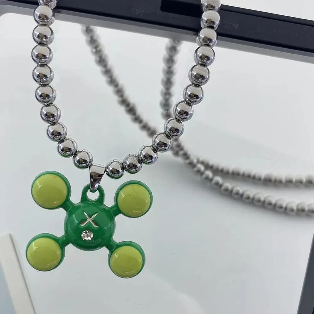 Quad Ball Pendant Hip Hop Style Stainless Steel Jewelry Mens and Womens Fashion Personality Necklace Collection Wholesale 250121bj