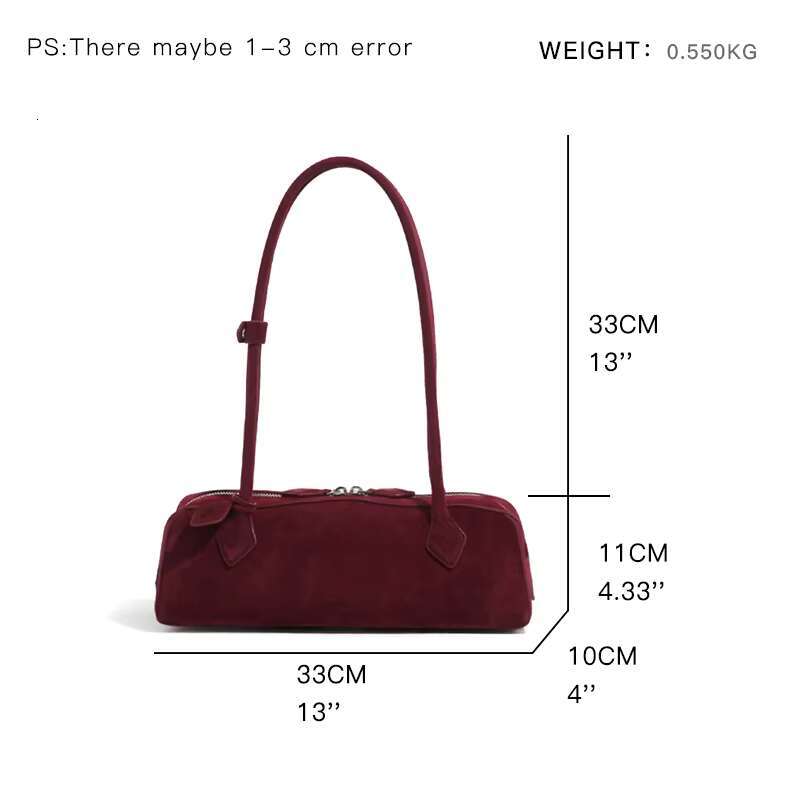 MABULA Retro Suede Genuine Cow Leather Underarm Shoulder Pouch Trend Brand High Quality Ladies Commuter Bag Fashion Phone Purse