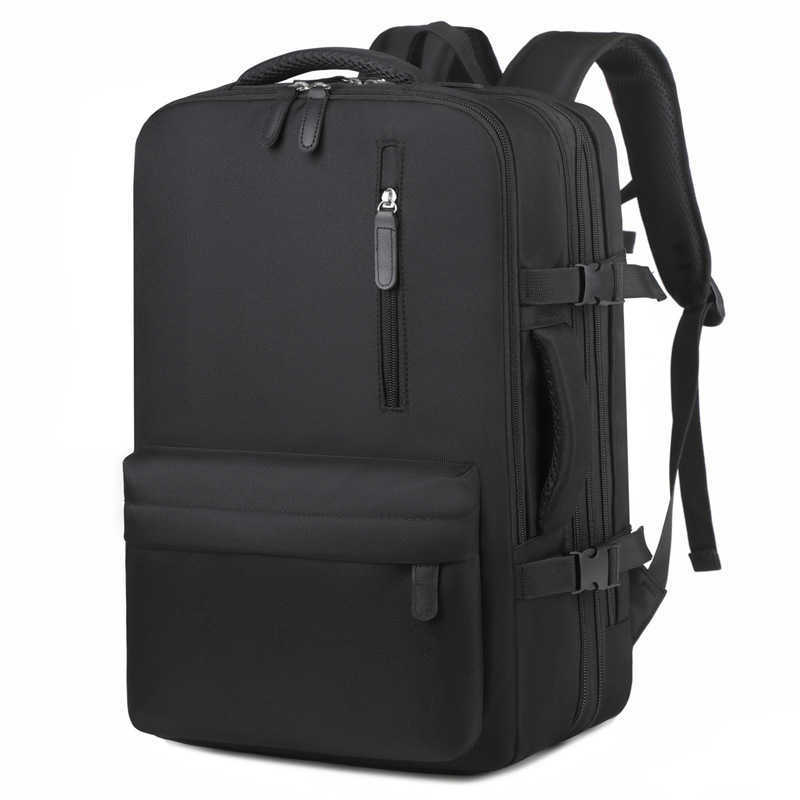 Mens backpack high end large capacity travel bag womens trendy college student backpack expandable laptop bag