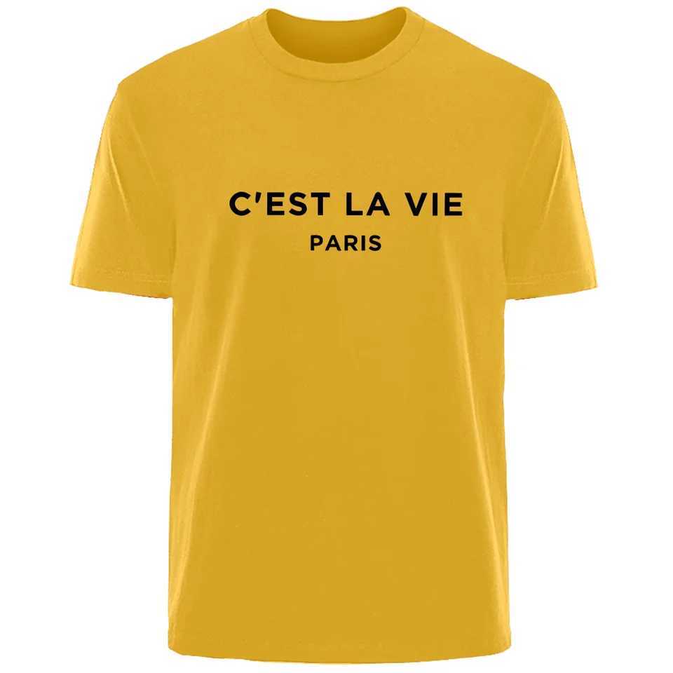 Creative Simple Letter Print High Quality Mens 00% Cotton Breathable Sweat Absorbent T-Shirt Casual Fashion Mens Street Wear W250117