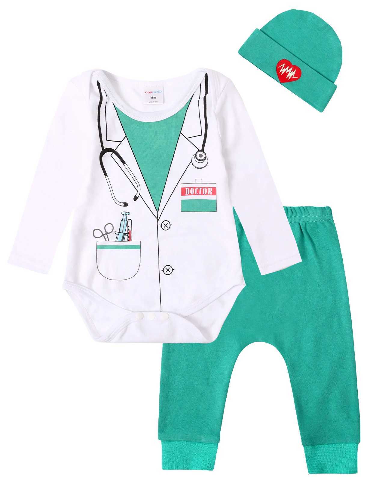 Baby doctor costume baby girl pilot police role-playing costume set newborn firefighter photo prop Halloween costume W250117