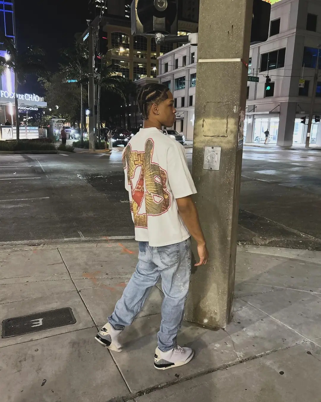 Y2K retro hip-hop pattern printed mens oversized T-shirt street short sleeved casual punk couple top harajuku Y2K top 250118