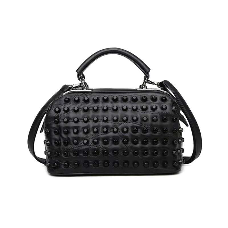 Original Brands Designer Handbag Women 2025 New In Fashion Rivet Casual Shoulder Large Capacity Trend Chic Crossbody Bag