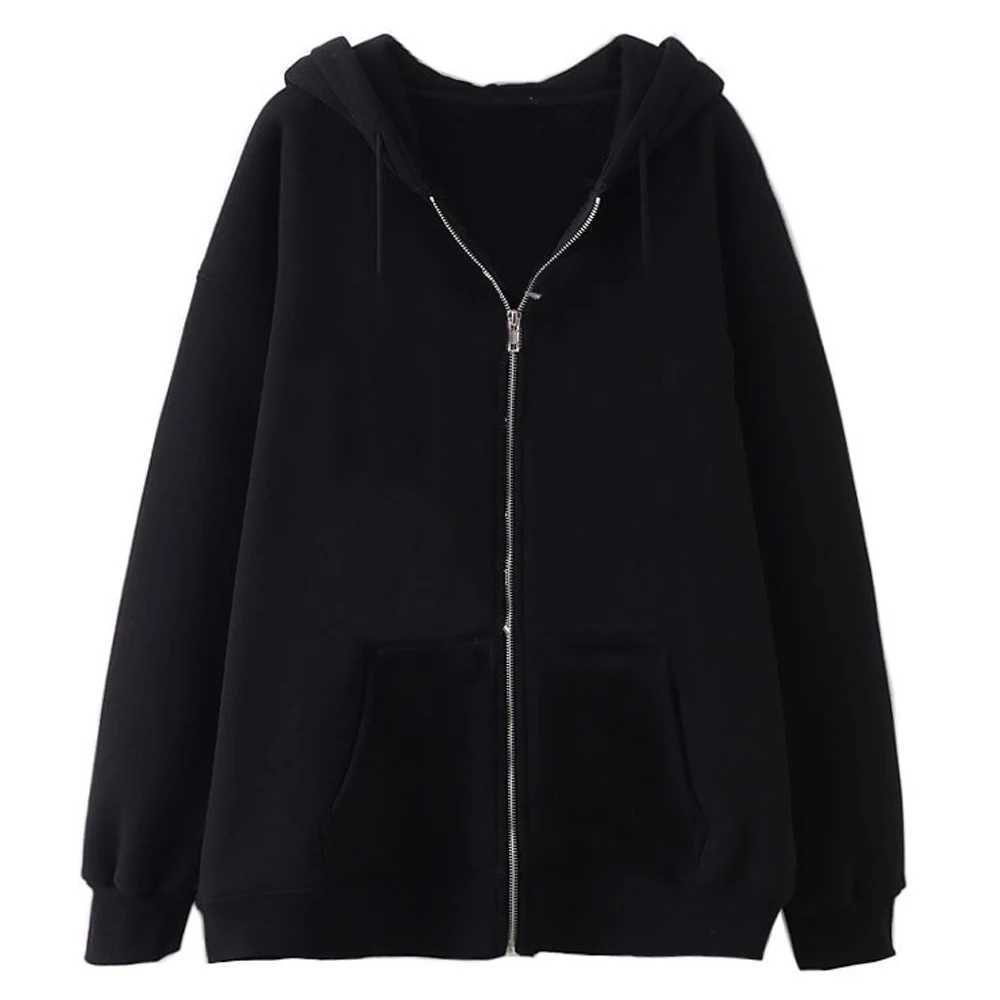 Spring Autumn Men Zip Up Jackets Hip Hop Streetwear Sweatshirts Y2k Hooded Women Long Sleeve Casual Coats Loose Hoodies W250117
